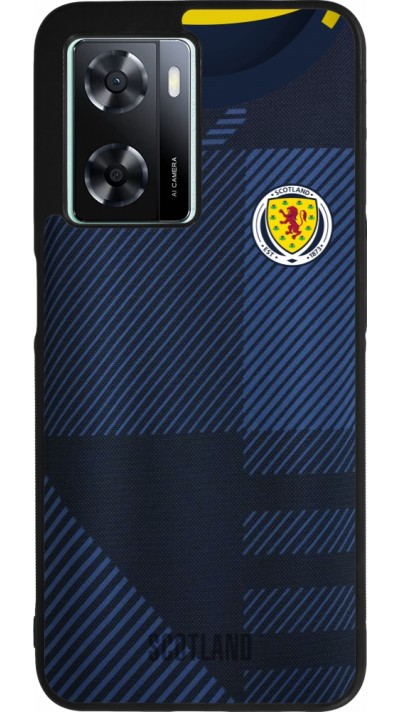 OPPO A57 5G Case Hülle - Silikon schwarz Schottland personalisierbares Fussballtrikot