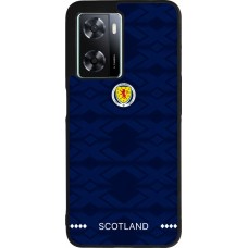 Coque OPPO A57 5G - Silicone rigide noir Maillot de football Ecosse 2026 personnalisable