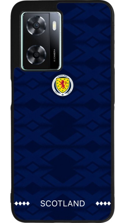 Coque OPPO A57 5G - Silicone rigide noir Maillot de football Ecosse 2026 personnalisable