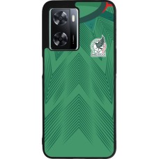 OPPO A57 5G Case Hülle - Silikon schwarz Mexiko 2022 personalisierbares Fussballtrikot