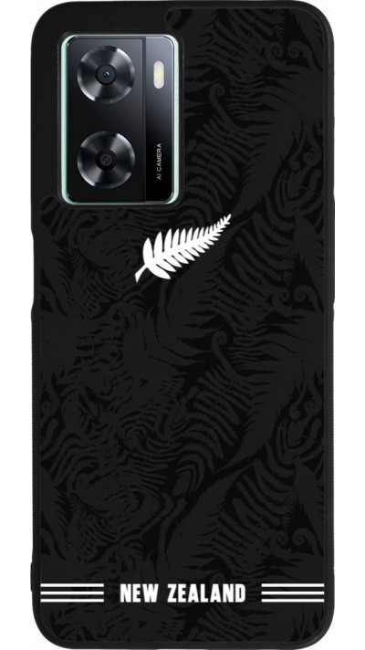 OPPO A57 5G Case Hülle - Silikon schwarz Neuseeland 2026 personalisierbares Fussballtrikot