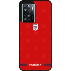 Coque OPPO A57 5G - Silicone rigide noir Maillot de football Panama 2026 personnalisable