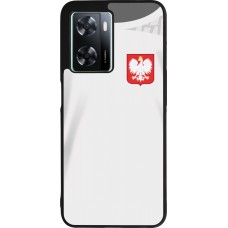 OPPO A57 5G Case Hülle - Silikon schwarz Polen 2022 personalisierbares Fussballtrikot