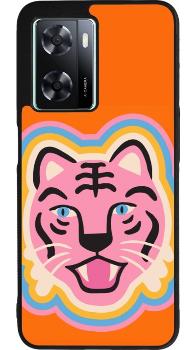 OPPO A57 5G Case Hülle - Silikon schwarz Lion colors 2026