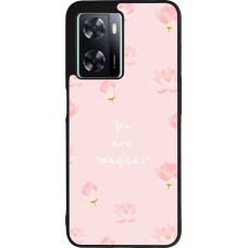 OPPO A57 5G Case Hülle - Silikon schwarz Mom 2023 your are magical