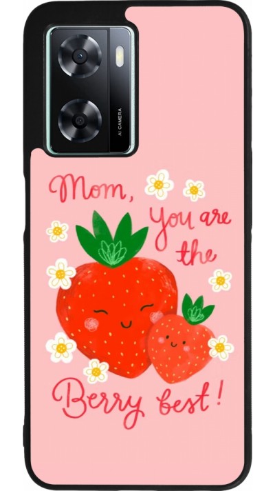 OPPO A57 5G Case Hülle - Silikon schwarz Mom 2026 Berry best