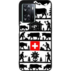 Coque OPPO A57 5G - Silicone rigide noir Poya Suisse 1
