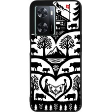 Coque OPPO A57 5G - Silicone rigide noir Poya Suisse 2