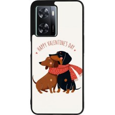 Coque OPPO A57 5G - Silicone rigide noir Saint Valentines Day 26 Happy Valentine
