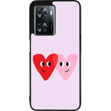 Coque OPPO A57 5G - Silicone rigide noir Saint Valentines Day 26 Heart