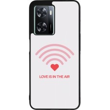 Coque OPPO A57 5G - Silicone rigide noir Saint Valentines Day 26 Love is in the air