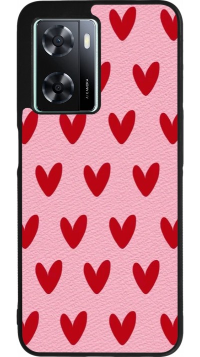 Coque OPPO A57 5G - Silicone rigide noir Saint Valentines Day 26 Pattern heart