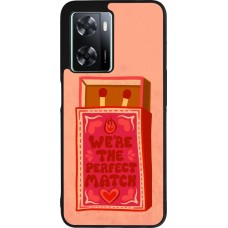 Coque OPPO A57 5G - Silicone rigide noir Saint Valentines Day 26 Perfect Match