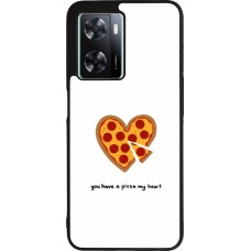 Coque OPPO A57 5G - Silicone rigide noir Saint Valentines Day 26 You have my pizza heart