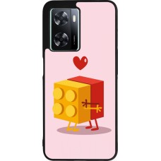 OPPO A57 5G Case Hülle - Silikon schwarz Saint Valentines Day 26 Puzzle