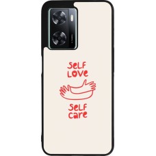 Coque OPPO A57 5G - Silicone rigide noir Saint Valentines Day 26 Self love self care