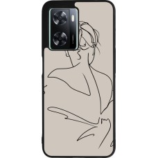 Coque OPPO A57 5G - Silicone rigide noir Salnikova 05