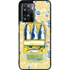 OPPO A57 5G Case Hülle - Silikon schwarz Sardines in oil 2026
