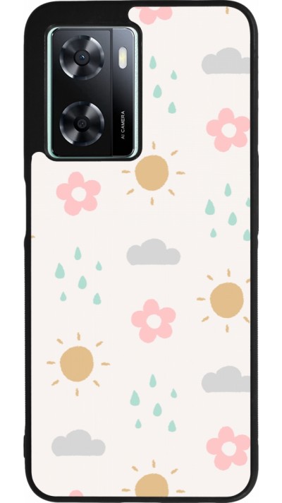 Coque OPPO A57 5G - Silicone rigide noir Spring 23 weather