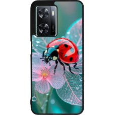 OPPO A57 5G Case Hülle - Silikon schwarz Ladybird in bloom Spring 2026