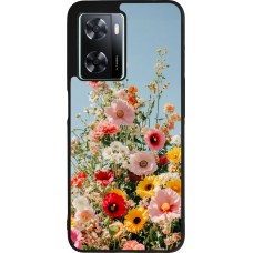 OPPO A57 5G Case Hülle - Silikon schwarz Spring flowers Spring 2026