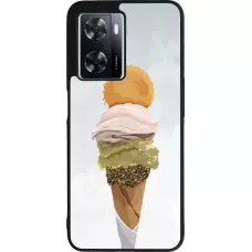 Coque OPPO A57 5G - Silicone rigide noir Summer 2025 Cornet