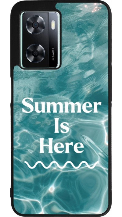 Coque OPPO A57 5G - Silicone rigide noir Summer 2025 Summer is here