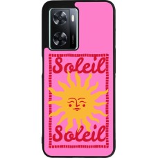 Coque OPPO A57 5G - Silicone rigide noir Sun sun 2026