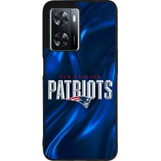 Coque OPPO A57 5G - Silicone rigide noir Super Bowl 26 Patriots 2