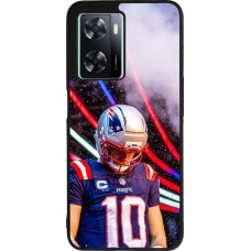 Coque OPPO A57 5G - Silicone rigide noir Super Bowl 26 Patriots 3