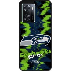 Coque OPPO A57 5G - Silicone rigide noir Super Bowl 26 Seattle 2