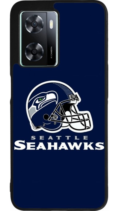 Coque OPPO A57 5G - Silicone rigide noir Super Bowl 26 Seattle 3