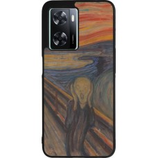 Coque OPPO A57 5G - Silicone rigide noir Tableau art - Le Cri - Edvard Munch