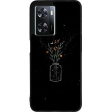Coque OPPO A57 5G - Silicone rigide noir Vase black