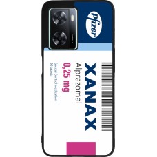 Coque OPPO A57 5G - Silicone rigide noir Xanax Alprazolam 2025