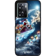 OPPO A57 5G Case Hülle - Silikon schwarz Weihnachten 2023 Verzauberter Weihnachtsmann