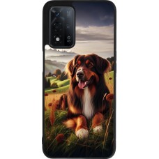 OPPO A93s 5G Case Hülle - Silikon schwarz Hund Land Schweiz