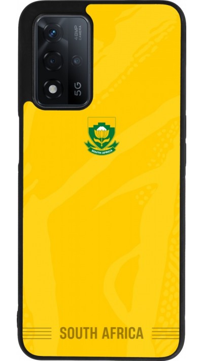 Coque OPPO A93s 5G - Silicone rigide noir Maillot de football Afrique du Sud 2026 personnalisable