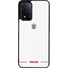 Coque OPPO A93s 5G - Silicone rigide noir Maillot de football Angleterre 2026 personnalisable