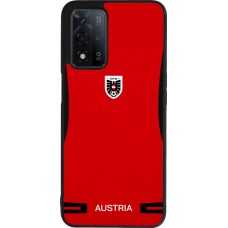 Coque OPPO A93s 5G - Silicone rigide noir Maillot de football Autriche 2026 personnalisable