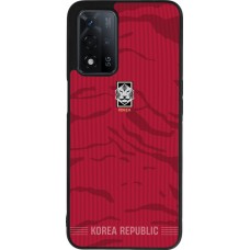 Coque OPPO A93s 5G - Silicone rigide noir Maillot de football Corée du Sud 2026 personnalisable