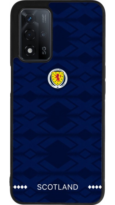 Coque OPPO A93s 5G - Silicone rigide noir Maillot de football Ecosse 2026 personnalisable