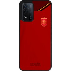 OPPO A93s 5G Case Hülle - Silikon schwarz Spanien 2022 personalisierbares Fußballtrikot