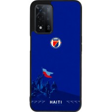 Coque OPPO A93s 5G - Silicone rigide noir Maillot de football Haiti 2026 personnalisable