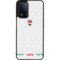 Coque OPPO A93s 5G - Silicone rigide noir Maillot de football Irak 2026 personnalisable