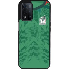 OPPO A93s 5G Case Hülle - Silikon schwarz Mexiko 2022 personalisierbares Fussballtrikot