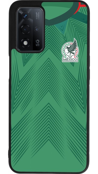 OPPO A93s 5G Case Hülle - Silikon schwarz Mexiko 2022 personalisierbares Fussballtrikot