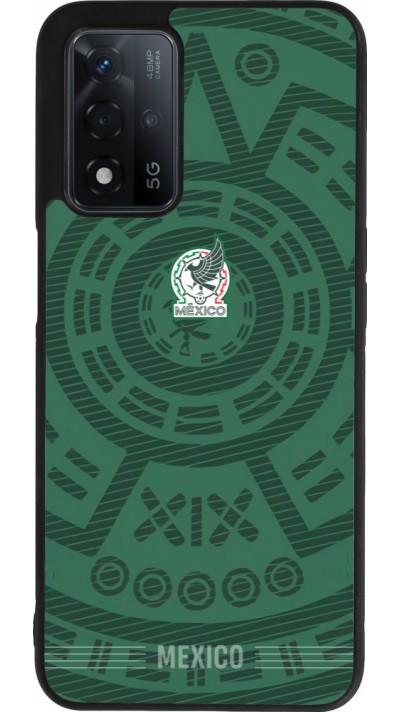 Coque OPPO A93s 5G - Silicone rigide noir Maillot de football Mexique 2026 personnalisable