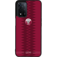 Coque OPPO A93s 5G - Silicone rigide noir Maillot de football Qatar 2026 personnalisable