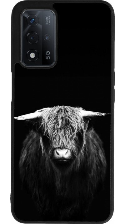 OPPO A93s 5G Case Hülle - Silikon schwarz Highland calf black